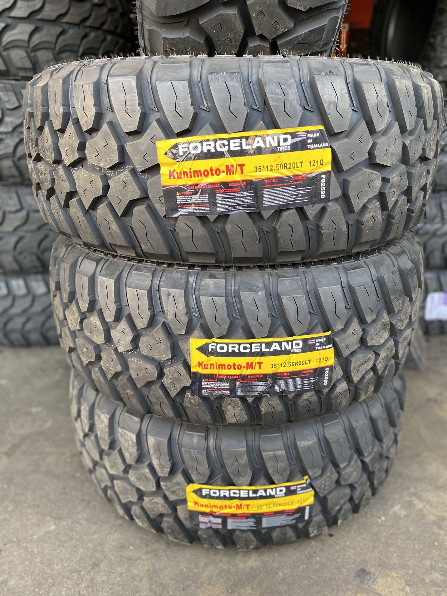 35/12.50R20 Forceland mt Tires (4 For $600)