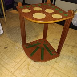 Wood Pool Cue Stand