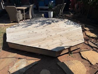 Free! Very unique wood deck!
