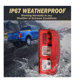 Tail Light Assembly Compatible with 2019 2020 2021 2022 Ford Ranger Halogen Lights with Wiring Harness & Bulb Right Passenger Side Rear Brake Lamp Tai