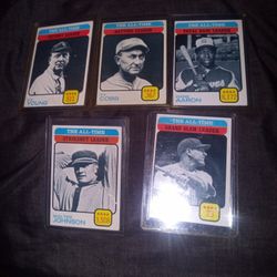 Hank Aaron Lou Gehrig Ty Cobb Vintage Baseball Cards