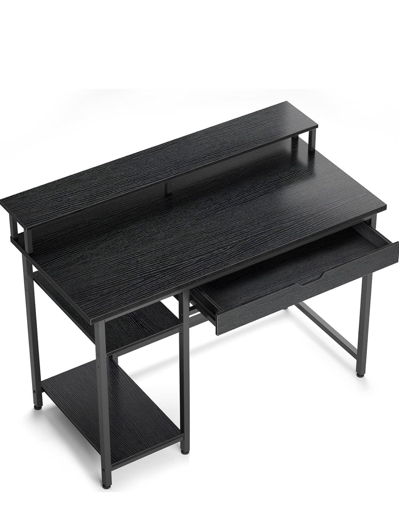 Computer Desk W/ Monitor Shelf & Drawer
