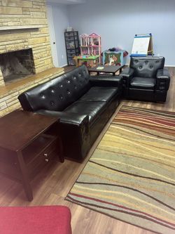 Vintage couch and chair, two additional chairs. Sold separately or best offer.