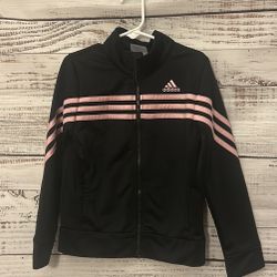 Black and pink adidas jacket size 6