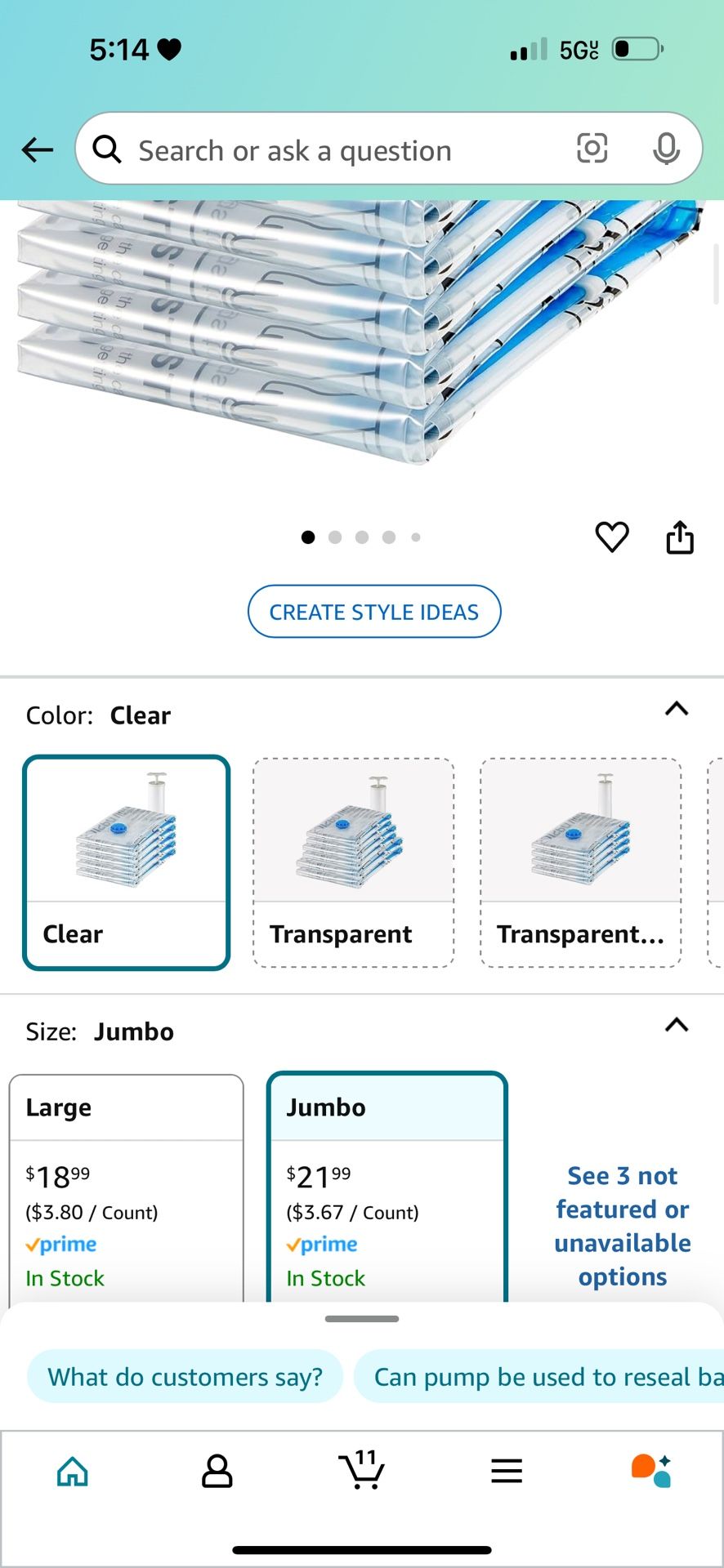 Vacuum Compression Storage Bags