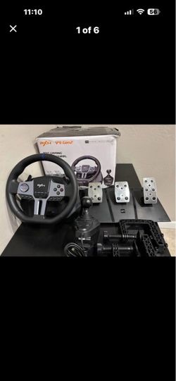 PXN V9 GEN2 PC Steering Wheel & Shifter, Pedal, for PS4/PC/Xbox, In Box  Elevate your gaming experience with the PXN V9 GEN2 PC Steering Wheel & Shift