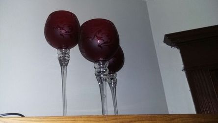 3 piece candle holders