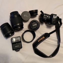 Nikon D5600 Set With 4 Extra Lenses 