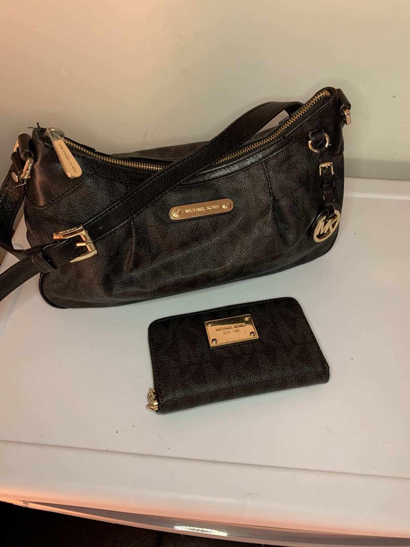Michael Kors Handbag and Matching Wallet