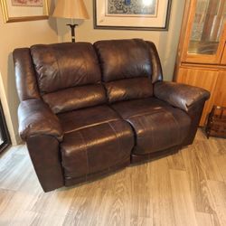 Leather Loveseat Recliner