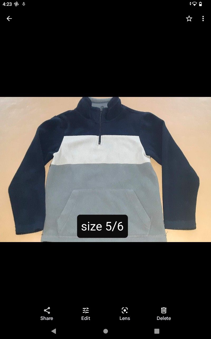 Boy 5/6 Children's Place Qtr-Zip Sweatshirt