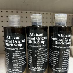 Liquid Black Soap 8oz 1 For $5, 3for $10