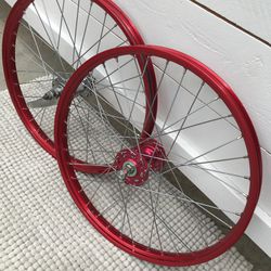 Rare , Red Alloy , Aluminum , OG , 7B , Weinmann , Spin Straight  , No Dents  , Suntour Coaster , Stainless ,  Located In LaHabra Ca 