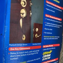Maximum Security Door Handle Set Brand New In Package