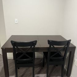 Dark Wood Dining Table