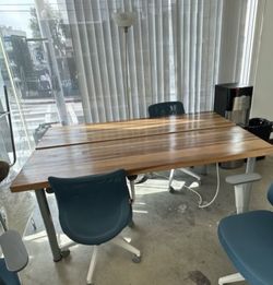 Table With Power Strip In Middle