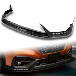 For 2022-26 Subaru WRX Carbon Look Front Bumper Lip LED Sequential Running Light -(2-PU-208-LED-PCF