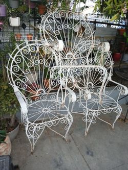 3 Beautiful Picook Chair's Vintage Collectable Antique