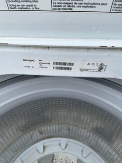 Whirlpool Washer/dryer Working