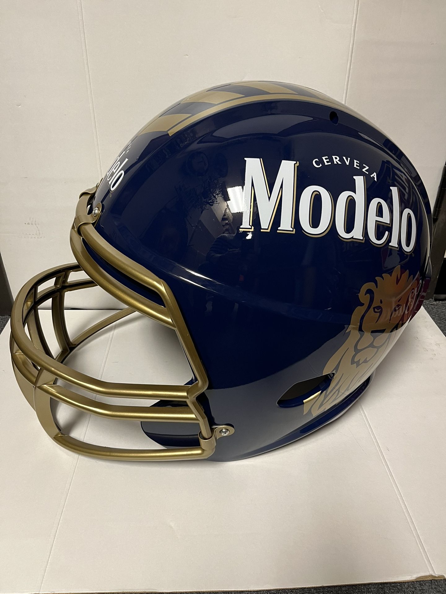 Huge Modelo Especial Beer Display Football Helmet