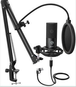FIFINE mic with boom arm