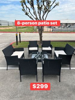 New inbox patio furniture with cushions (zero interest finance and deliver available)