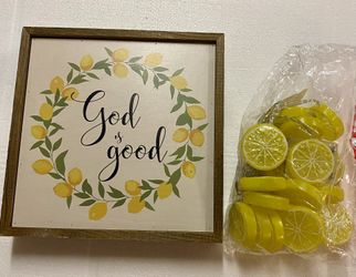 New Wall Art lemon And Matching Lemon Lights 
