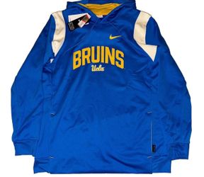 Nike UCLA Bruins Blue Pullover Hoodie Sweatshirt Men’s Large New $85 MSRP
