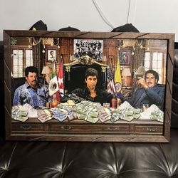 Picture Frame. Scarface. Chapo. Escobar. Money. 