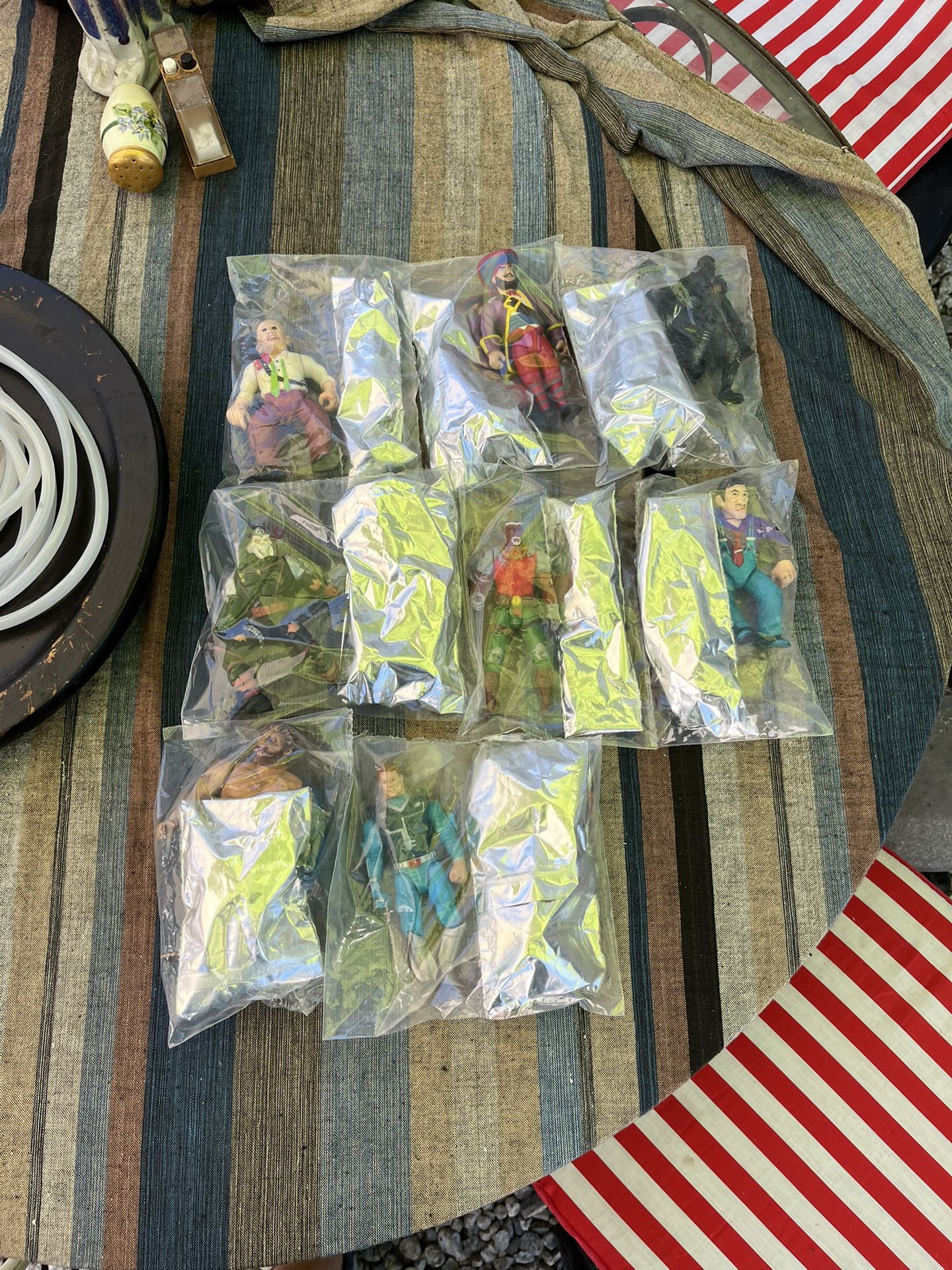 8 Individually Packaged Vintage Toys + Mystery Toy – He-Man, Dick Tracy, G.I. Joe & More!  Selling 8 individually packaged vintage toys from popular l