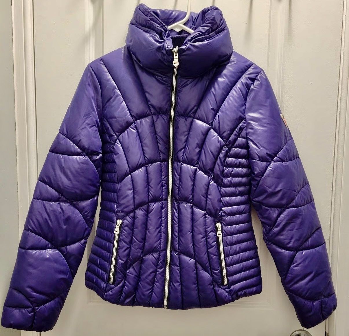 π Guess Purple Puffer Jacket