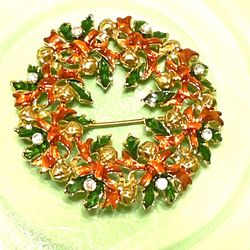 Vintage Radko Holiday Brooch