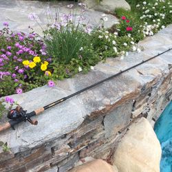 G Loomis, IMX, graphite, FSR 906X flipping stick fishing rod with Kast King Spartacus fishing reel. 