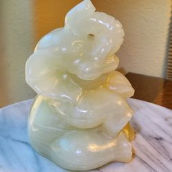 4.1 Lb (1839g) Afghan Jade Elephant Quartz Crystal 