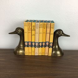 Vintage Brass Duck bookends