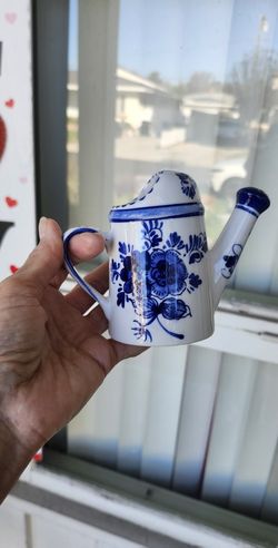 Cute Delft Blue & White Small Watering Can