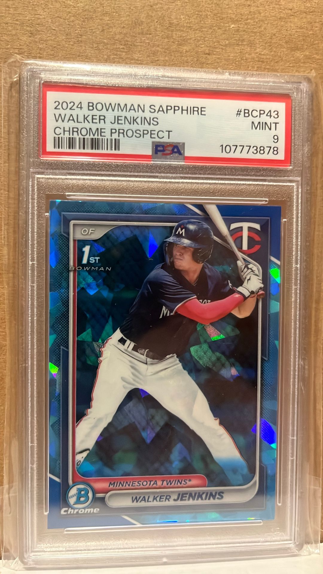 2024 Bowman 1st Walker Jenkins Sapphire PSA 9