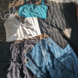 PACSUN GARAGE PINK LEVI'S CLOTHING BUNDLE 
