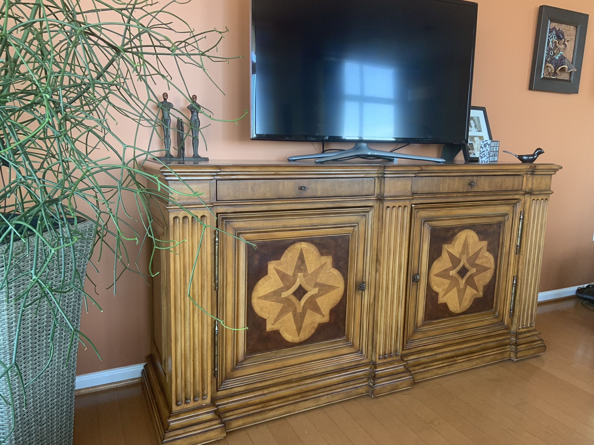 Ethan Allen Lombard Marquetry Sideboard