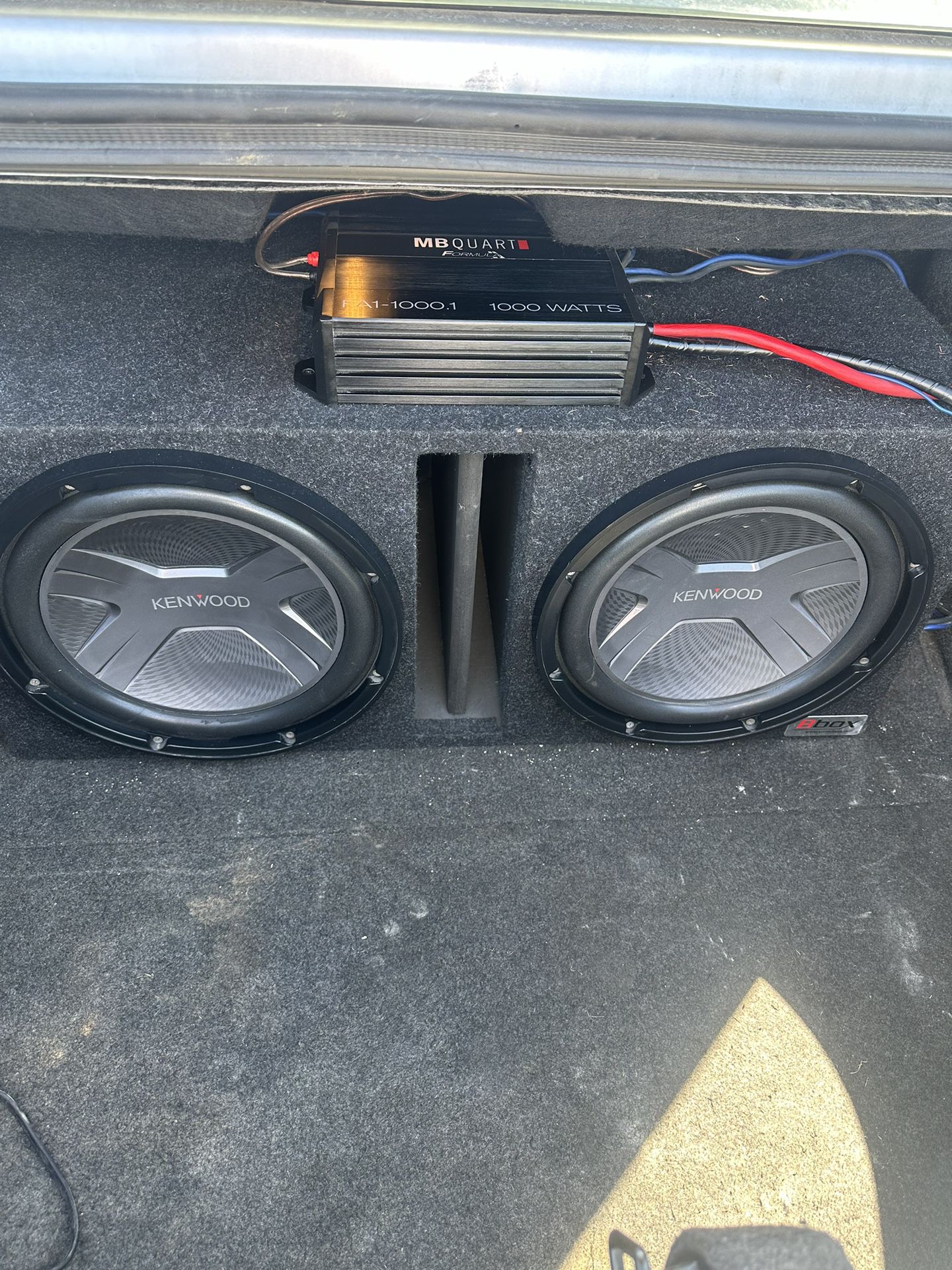 Car Audio Kenwood Subs And MB Quart Amplifier 