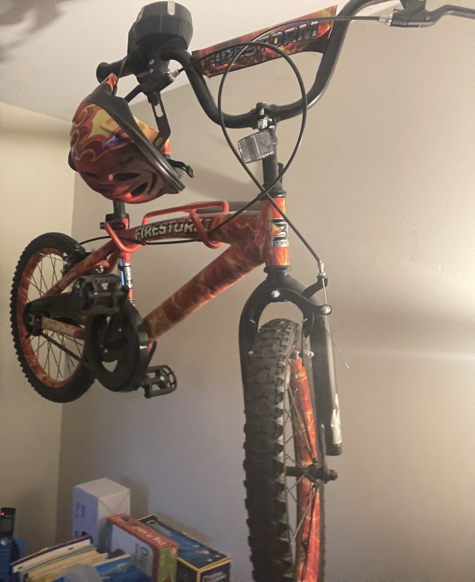 18" Dynacraft Firestorm Boys Bike, BMX, Ages 6-9, Durable Steel Frame