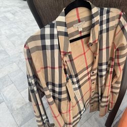 Burberry Brit Women’s Check Button Up Large