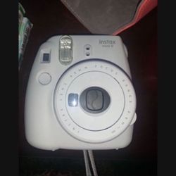 Fujifilm Instax Mini 9 Smokey White With Film Expired & Case