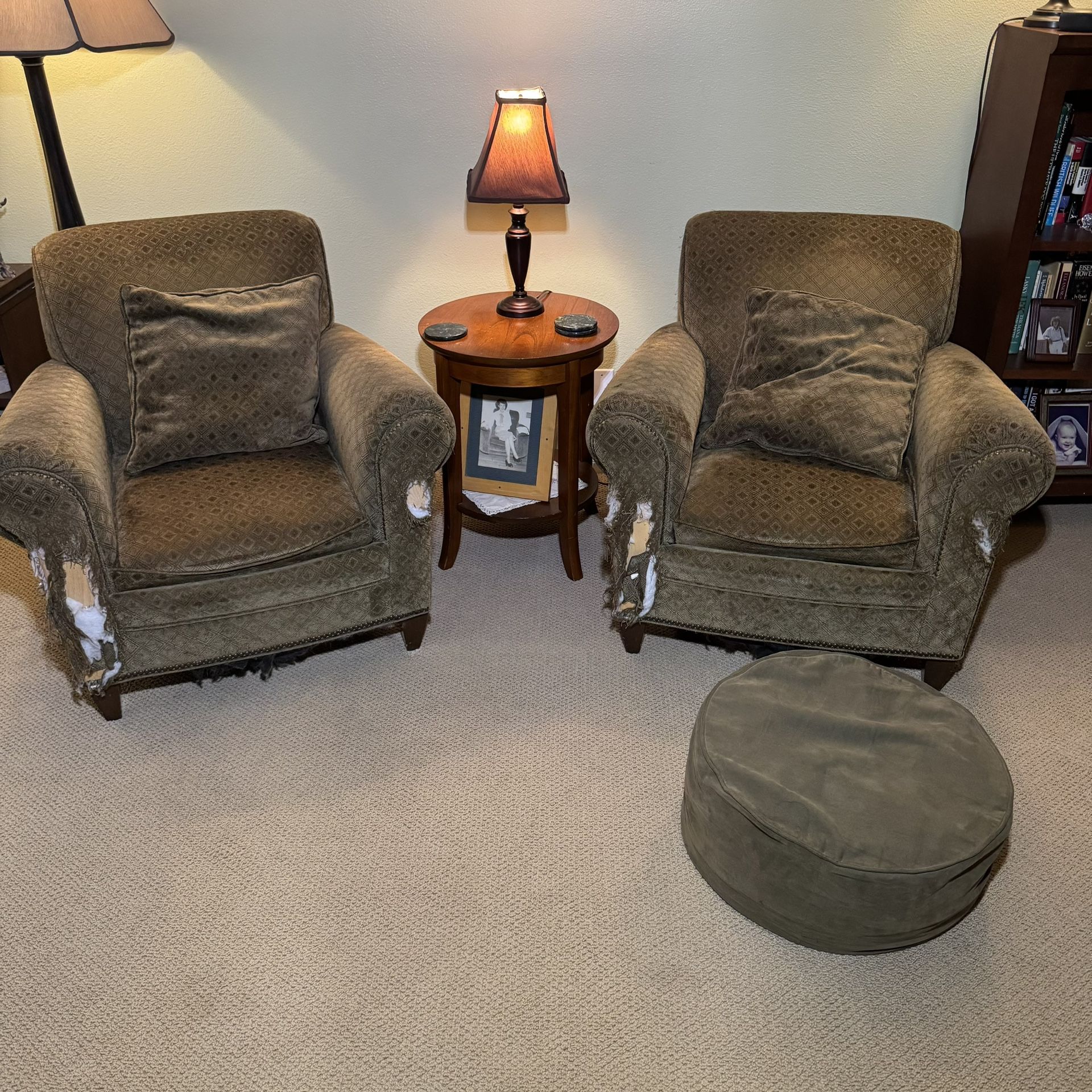 FREE Living Room Chairs And Ottoman