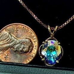 Sterling Silver +18KT Plated Gold Necklace