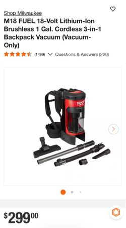 Milwaukee vacuum