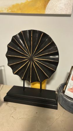 Adorno moderno madera negro