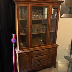 China Hutch With Some China 