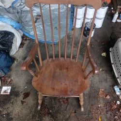 Solid Wood Rocking Chair Oak 