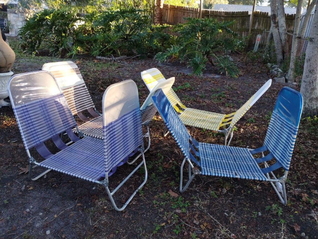 4 Vintage Jelly Tube Lounge Chairs